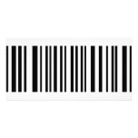 black barcode icon photo card template