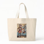 Black Bart Colour Portrait Canvas Bag
