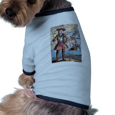 Black Bart Colour Portrait Dog Clothes by PirateTavern