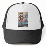 Black Bart Colour Portrait Trucker Hats