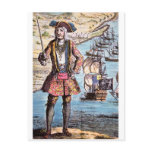 Black Bart Colour Portrait Postcard