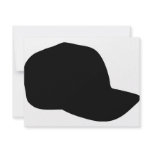 black baseball cap icon invitations
