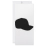 black baseball cap icon rack card template