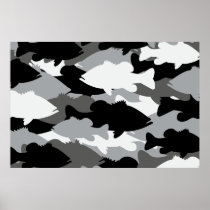 Black Bass Camo Print