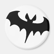 Black Bat Refrigerator Magnet