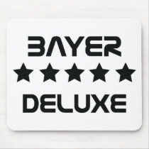 black bayer deluxe icon mousepad