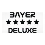 black bayer deluxe icon photo card template