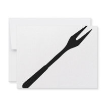 black BBQ fork icon Personalized Announcement