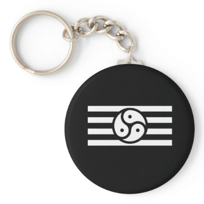 Black BDSM Flag Keychain by Mistress_M