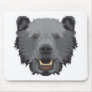 black bear face mouse mat