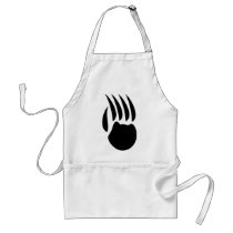 black bear paw apron