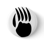 black bear paw pinback buttons