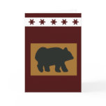 Black Bear Snowflake Holiday Greeting Card