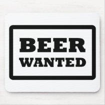 black beer wanted icon mousepads