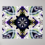 Black Beige Grey Geometric Poster