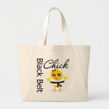 Black Belt Chick Tote Bags
