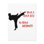 Black belt in awesome post card