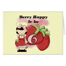 Black Berry 6th Birthday Tshirts and Gifts Card