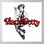 Black Betty Logo Poster posters