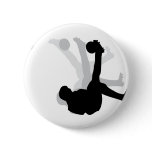 black bicycle kick icon button