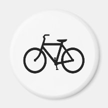 Black Bike Route Magnets