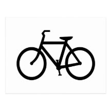 Black Bike Route Postcard