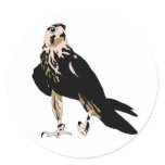 Black bird predator aggressive hawk stickers