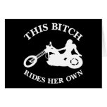 Black Bitch Rides Her Own Chopper cards