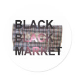 BLACK BLACK MARKET originals Round Sticker