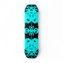 Black & Blue Mirror Image Skate Board