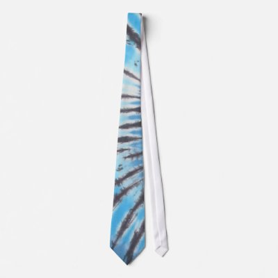 Black & Blue Neck Tie by mrtiedye