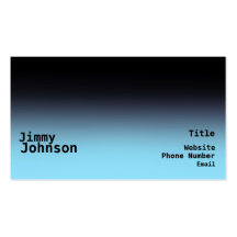Black & Blue Ombre Business Cards