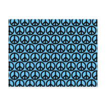Black & Blue Peace Signs