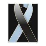 Black & Blue Ribbon Awareness Postcards