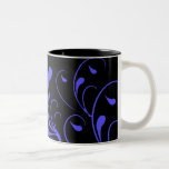 black blue swirls mugs