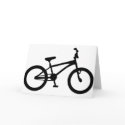 black bmx bicycle cards