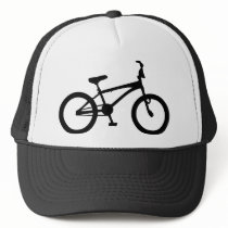 black bmx bicycle mesh hat