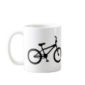 black bmx bicycle mugs