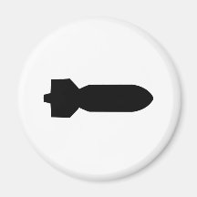 black bomb icon magnet