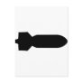 black bomb icon post cards