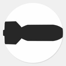 black bomb icon stickers