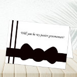 Black Bow tie Junior Groomsmen Cards