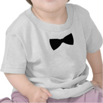 black bow tie t-shirt