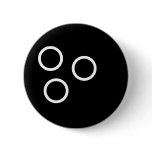 black bowling ball button