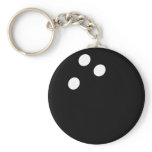 black bowling ball icon keychains