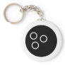 black bowling ball keychain
