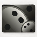Black Bowling Balls Collage Mousepads
