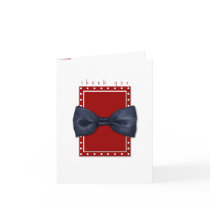 Black Bowtie Thank You Note Card