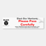 Black Box Car Sticker - Please Pass Carefully Bumper Stickers