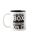Black Box with Words mug